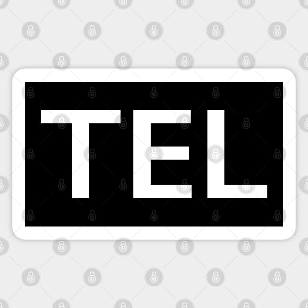 TEL Sticker by StickSicky